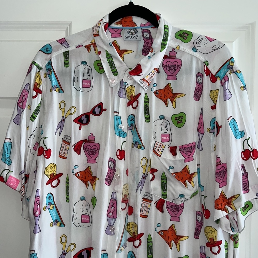 Casual button down party shirt